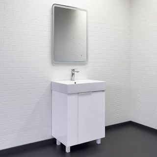 Тумба с раковиной Comforty Асти 60 00-00019247 Белый глянец